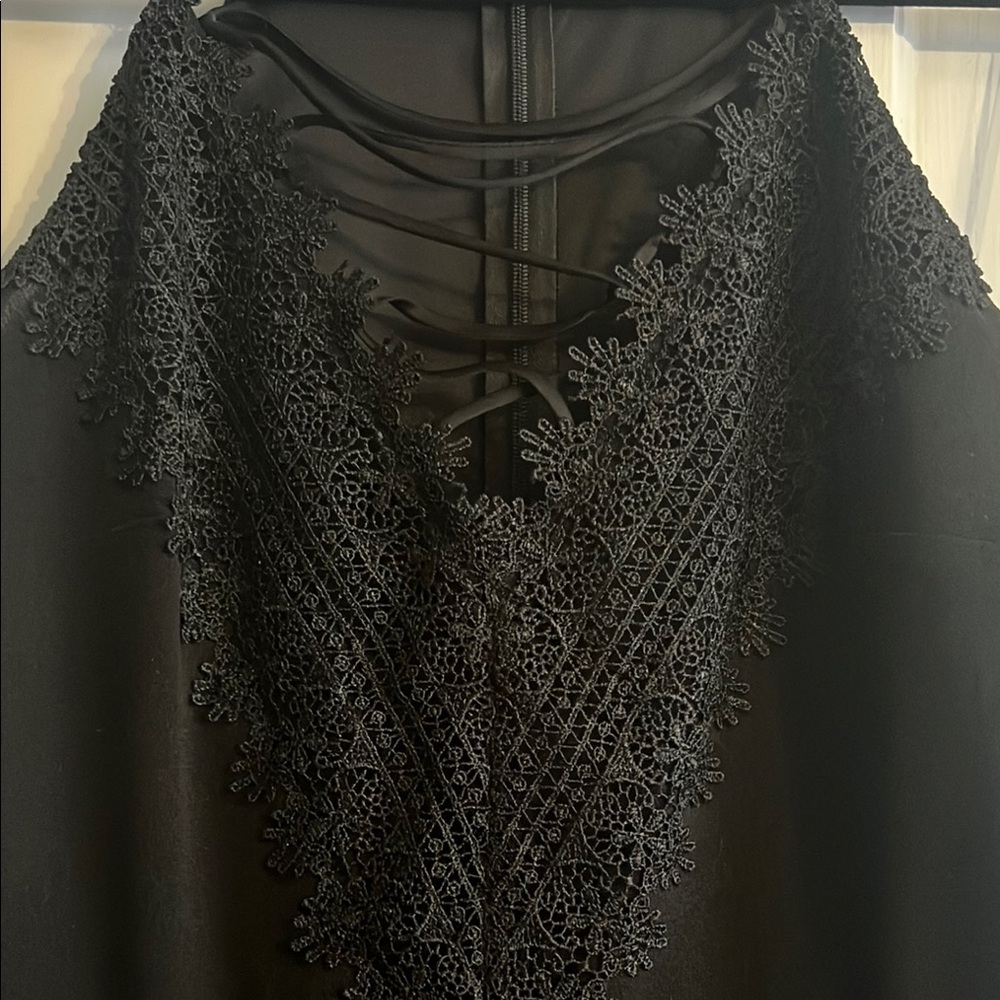 Express Black Lace jumpsuit - Picture 2 of 7